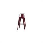 Tabouret H80 Petit Dossier prune