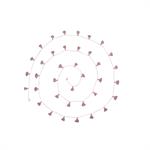 Guirlande 500 coton rose