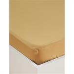 'Drap-housse percale de coton Fleuri Vintage'' ocre'''