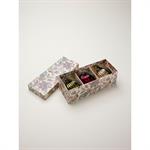 Boule de Noël en verre strié par lot de 3