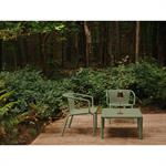 Salon de jardin RHODES avec table basse carrée 80 cm 