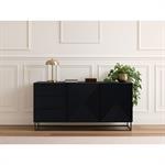 Buffet 2 portes 167 cm ALICE pieds en métal noir   BOBOCHIC