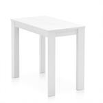 Console extensible 12 couverts EMINENCE CONSOLLE pieds bois plateau mélaminé blanc