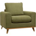 Fauteuil en tissu cosmo - vert kakiCAPIA