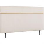 Tête de lit en tissu L162cm - blanc écruVINCE