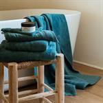 Lot de 2 serviettes invité en coton - bleu figuerolles 30x50cmRANIA