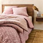 Édredon finition croquet en coton 100x180cm - rosePIASTRE