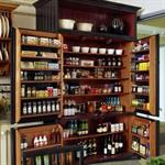 Armoire à condiments moderne en bois