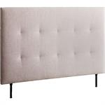 Tête de lit capitonnée en tissu L142cm - beigeMARGO