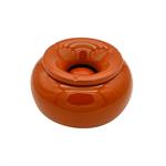 Cendrier de type marocain en porcelaine - POL40506259 - Orange - Ceramique - Taille 