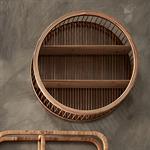 Étagère déco en bambou D60cm - naturelJINAH