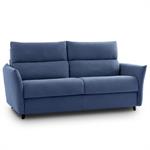 Canapé convertible EXPRESS 140 cm OSIRI matelas 17 cm bleu
