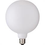 Ampoule globe mate D15cm culot E27 - blancLUNE