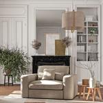 Fauteuil fixe en tissu chenille - beige roucasPIUMA