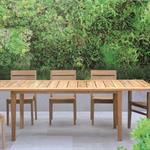 Salle à manger extérieure moderne extensible 8 à 10 personnes