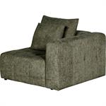 Angle droit en tissu chenille benjo - vert cèdreAURORE