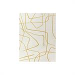 Tapis poils courts SOLINE motifs abstraits jaune 160x213  BOBOCHIC
