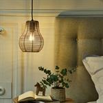 Suspension non électrifiée en rotin D20cm - naturelTURIN