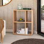 Étagère 4 cases en chêne - bois clairTASSIA