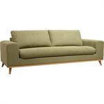 Canapé 4 places convertible en tissu Cosmo - vert kakiCAPIA