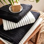 Lot de 2 gants de toilette en coton - blanc ventouxRHODES