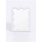 Miroir à poser en métal - KP-NB1422200 - Blanc - Verre - Taille 