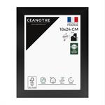 Cadre photo design noir 18x24 cm bois reconstitué fsc