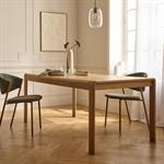 Table de repas extensible en chêne - bois clair 