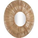 Miroir rond en jute D100cm - naturelAYROLLES