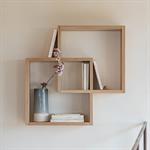 Étagère cube murale en chêne - bois clair L56cmTASSIA