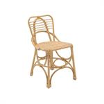 Chaise enfant en rotin beige