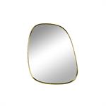 Miroir forme asymétrique bord métal - FOR54970 - Dore - Taille 