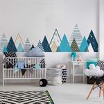 Stickers muraux enfant montagnes scandinaves tipika 80x135cm