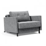 INNOVATION LIVING  Fauteuil design SOFABED CUBED 02 ARMS Twist Granite convertible lit 200x90cm