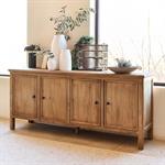 Buffet bas en teck recyclé - bois clairSORRENTE