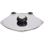 Couvercle ajustable en inox - gris métalliséEVENTAIL