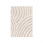 Tapis poil ras VILMA motif abstrait beige 120x170  BOBOCHIC