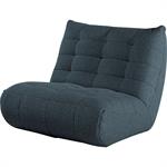 Canapé 2 places fixe en tissu bouclette - bleuSCALO