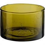 Photophore en verre bullé D8cm - vert mousseSAVEL