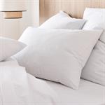 Lot de 2 taies oreiller en coton - blanc 50x70cmCALANQUES