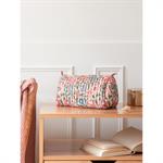 Trousse de toilette tissu indien imprimé rose