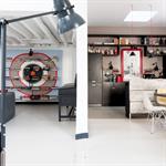 Vues sur la bibliothèque et la cuisine ouverte