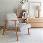 Fauteuil en tissu Loft - beige roucasSEVILLE