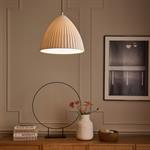 Suspension électrifiée en porcelaine striée D29