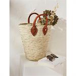 Panier long en paille Chabi Chic naturel