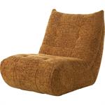 Fauteuil en tissu chenille - jaune arganSCALO