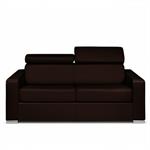 Canapé EXPRESS SIDNEY DELUXE 160 cm métal polyuréthane mocca matelas 18 cm
