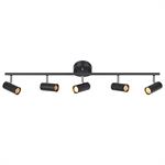 Spot de plafond en métal noir