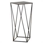 Sellette design en métal noir 60 x 60 x 80 cm