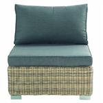 Chauffeuse de jardin en résine tressée recyclée